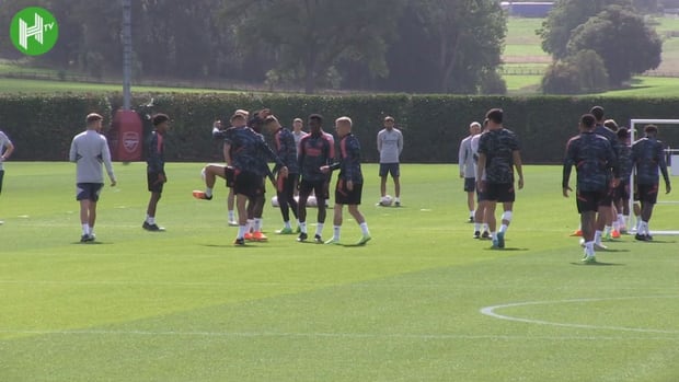 Jesus and Saka in training before FC Zurich clash